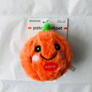 Patchworkpet Halloween Rough Play Fetch Rubber Ball Squeaky Destroyer Dog  3.5"